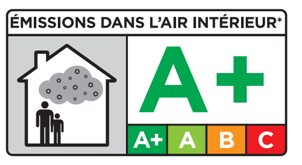 Émission dans l'air classé A+